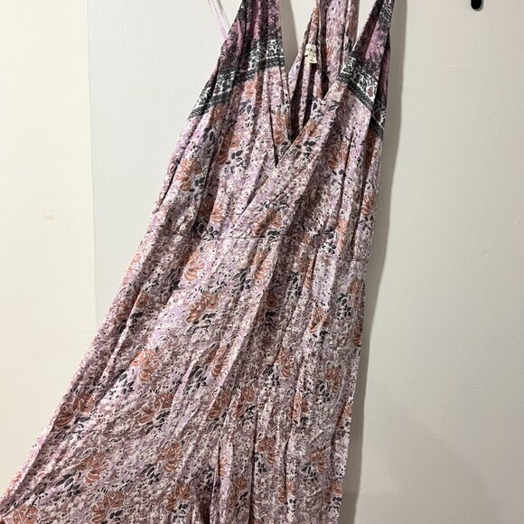 🌸 Cotton Candy LA Floral Boho Jumpsuit - Size L (Fits M/L) 🌸 - Picture 5 of 10